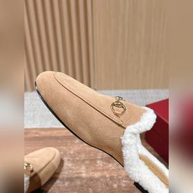 GUCCI Осень/Зима Новинка Мюлиз кожи яг