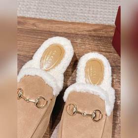 GUCCI Осень/Зима Новинка Мюлиз кожи яг