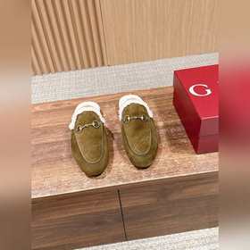 GUCCI Осень/Зима Новинка Мюлиз кожи яг