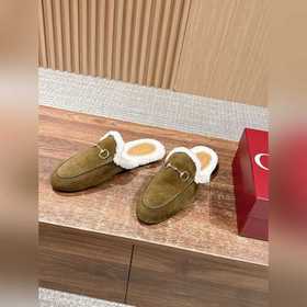 GUCCI Осень/Зима Новинка Мюлиз кожи яг