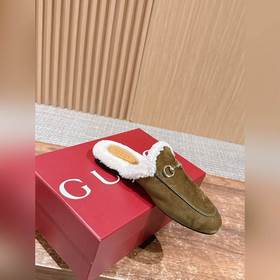 GUCCI Осень/Зима Новинка Мюлиз кожи яг