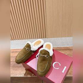 GUCCI Осень/Зима Новинка Мюлиз кожи яг