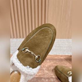 GUCCI Осень/Зима Новинка Мюлиз кожи яг