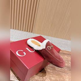 GUCCI Осень/Зима Новинка Мюлиз кожи яг