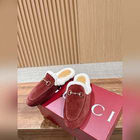 GUCCI Осень/Зима Новинка Мюлиз кожи яг