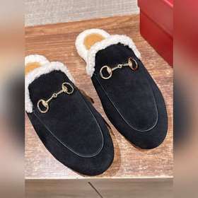 GUCCI Осень/Зима Новинка Мюлиз кожи яг