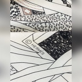 Двусторонняя шаль из шелка и шерсти