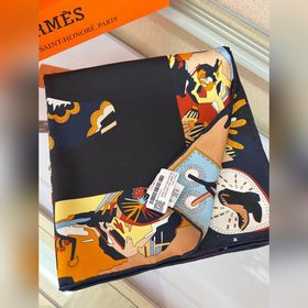 Шарф Hermès , квадратный, 90 см, ра
