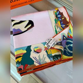 Шарф Hermès , квадратный, 90 см, ра