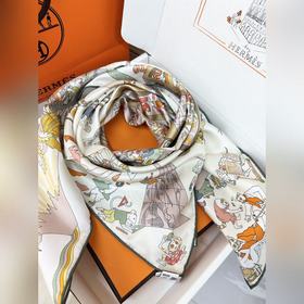 Незаменимый шелковый шарф Hermès для с