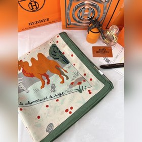 Шаль Hermès Aesop's Fables Illust
