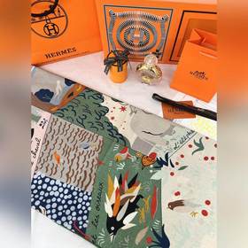 Шаль Hermès Aesop's Fables Illust
