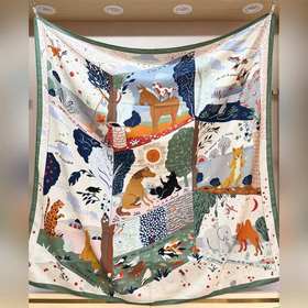 Шаль Hermès Aesop's Fables Illust