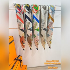 Двусторонняя шелковая косынка Hermès 9