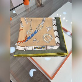 Двусторонний шарф из шелка и шерсти Da