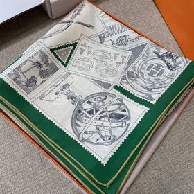 Коллекционный квадратный шарф Hermès