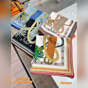 Шарф Hermès с ручной обработкой кра