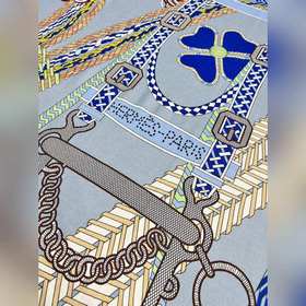 Шарф Hermès из шелка и шерсти с руч