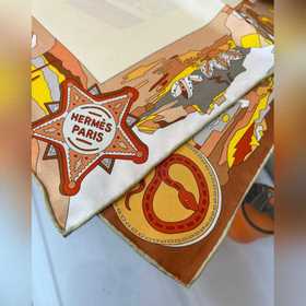 Шарф Hermès , квадратный, 90 см, ра