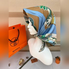 Шарф Hermès , квадратный, 90 см, ра