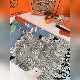 Шарф Hermès Parade 140 см в квадрате Р