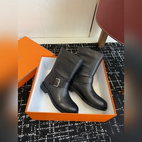 Hermès Осень/Зима Новинка： ботильоны в