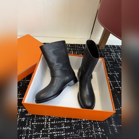 Hermès Осень/Зима Новинка： ботильоны в