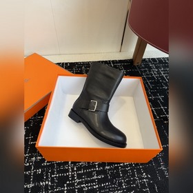Hermès Осень/Зима Новинка： ботильоны в
