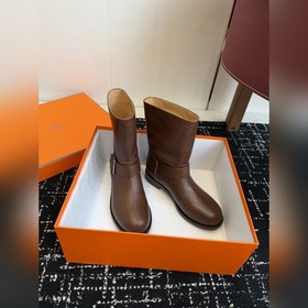 Hermès Осень/Зима Новинка： ботильоны в