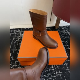 Hermès Осень/Зима Новинка： ботильоны в