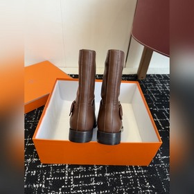 Hermès Осень/Зима Новинка： ботильоны в