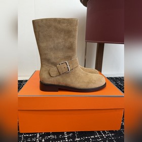 Hermès Осень/Зима Новинка： ботильоны в