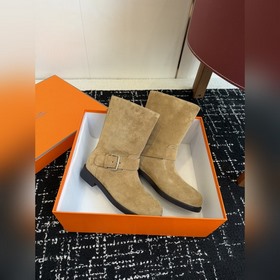 Hermès Осень/Зима Новинка： ботильоны в