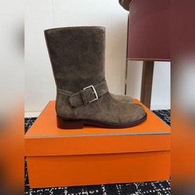 Hermès Осень/Зима Новинка： ботильоны в