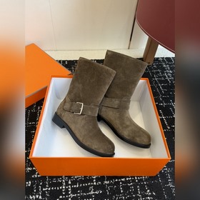 Hermès Осень/Зима Новинка： ботильоны в