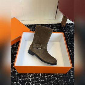 Hermès Осень/Зима Новинка： ботильоны в