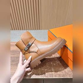 #Кожаный верх HERMES Осень/Зима Ботинк