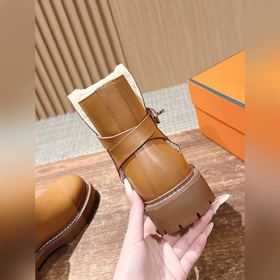 #Кожаный верх HERMES Осень/Зима Ботинк