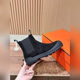 HERMES Осень/Зима Новые ботинки Челси 