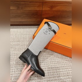 #Canvas Hermès Kelly Buckle Rider Boot