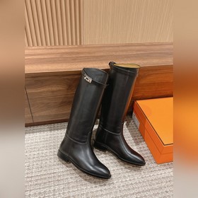 Кожаные сапоги Hermès Kelly Buckle Rid
