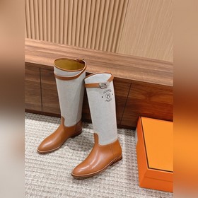 #Canvas Hermès Kelly Buckle Rider Boot