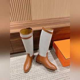 #Canvas Hermès Kelly Buckle Rider Boot