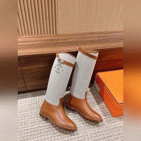 #Canvas Hermès Kelly Buckle Rider Boot