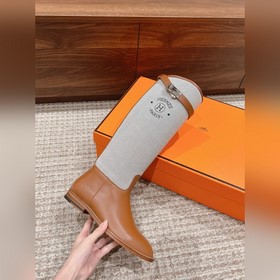#Canvas Hermès Kelly Buckle Rider Boot