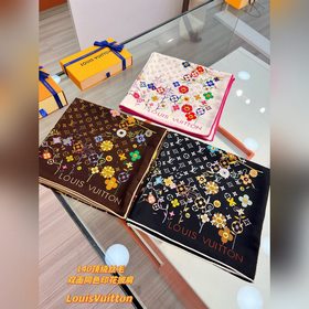 LV x TM SUPERFLAT FLOWERS 140 Шаль