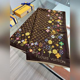 LV x TM SUPERFLAT FLOWERS 140 Шаль 