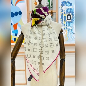 Шаль LV x TM SUPERFLAT 140 из шелка