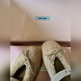 Miu 25FW Deck Shoes Новые плюшевые мок