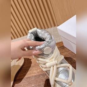 Новая высокая обувь MONCLER с пуховым 